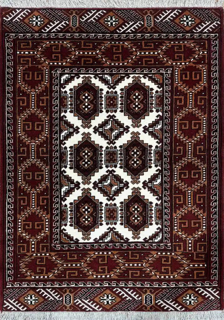TURKMEN RUG 85CM X 130CM (2'79 X 4'27)