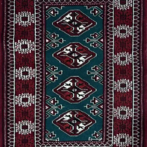 GREEN TURKMEN 61CM X 98CM (2' X 3'21)