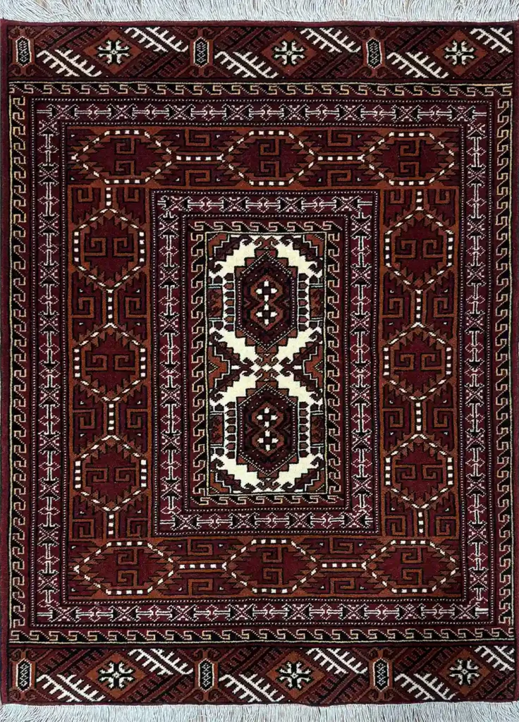 TURKMEN RUG 82CM X 112CM (2'69 x 3'68)