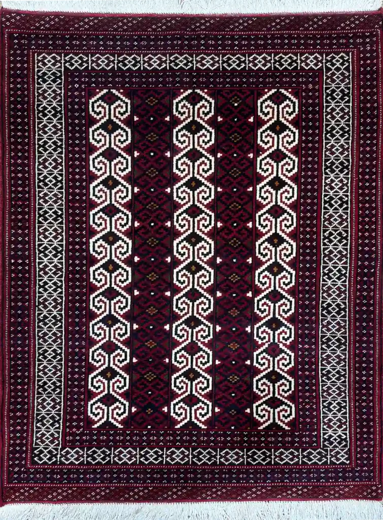 TURKMEN RUG 91CM X 117CM (2'99 X 3'84)