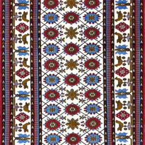 CREAMY TURKMEN RUG 130CM X 200CM (4'27 X 6'26)