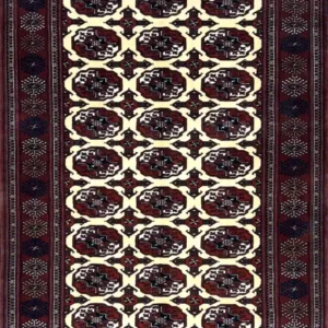 CREAMY TURKMEN RUG 130CM X 210CM (4'27 X 6'89)