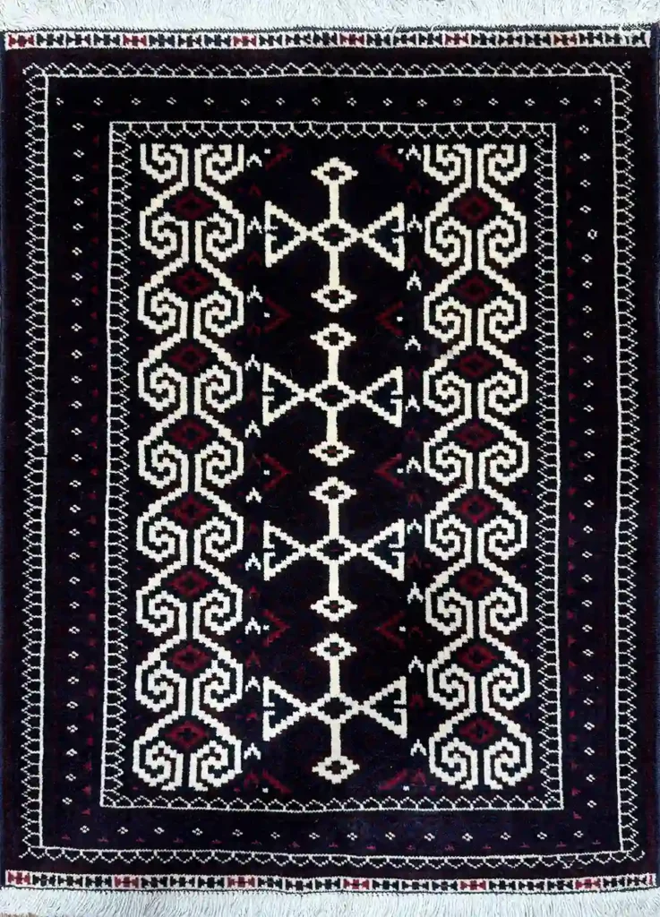 TURKMEN RUG 78CM X 106CM (2'56 X 3'48)