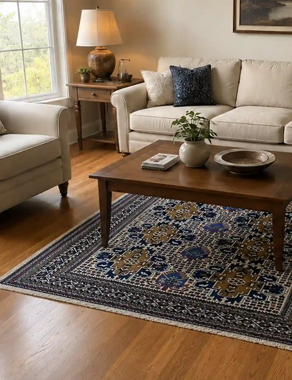 handmade turkmen rug