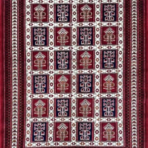 KHESHTI TURKMEN RUG 105CM X 150CM (3'44 X 4'92)