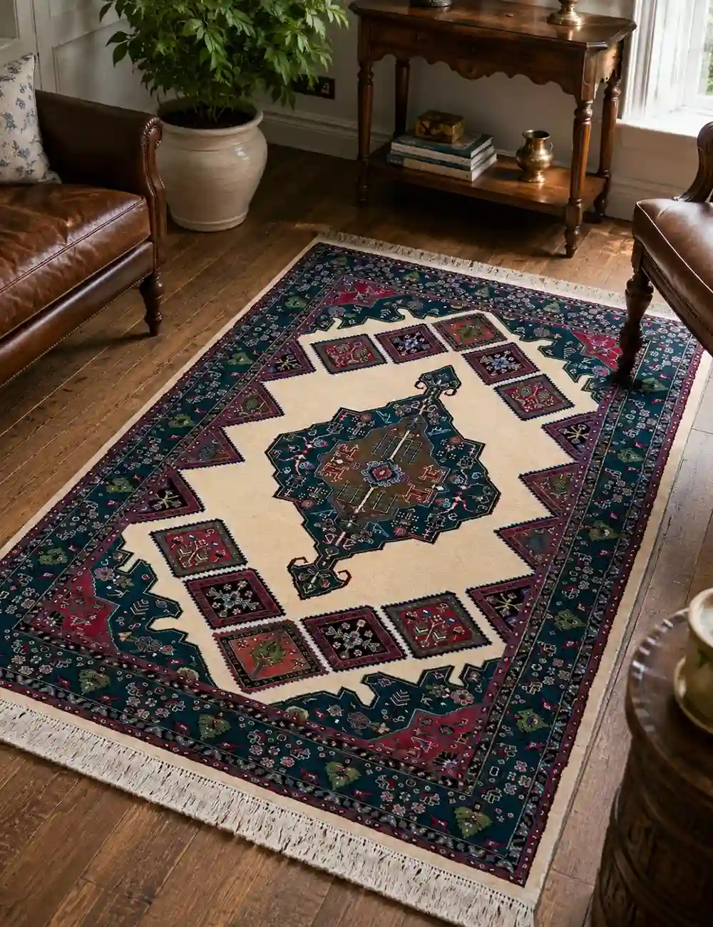 KHORASAN FLORAL SILK RUG