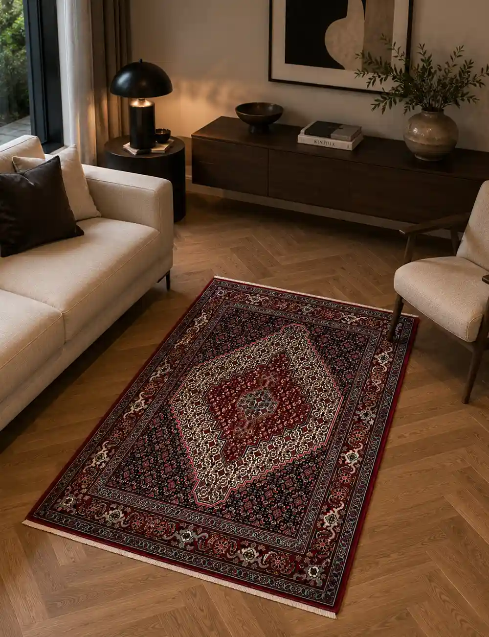 handmade sanandai rug