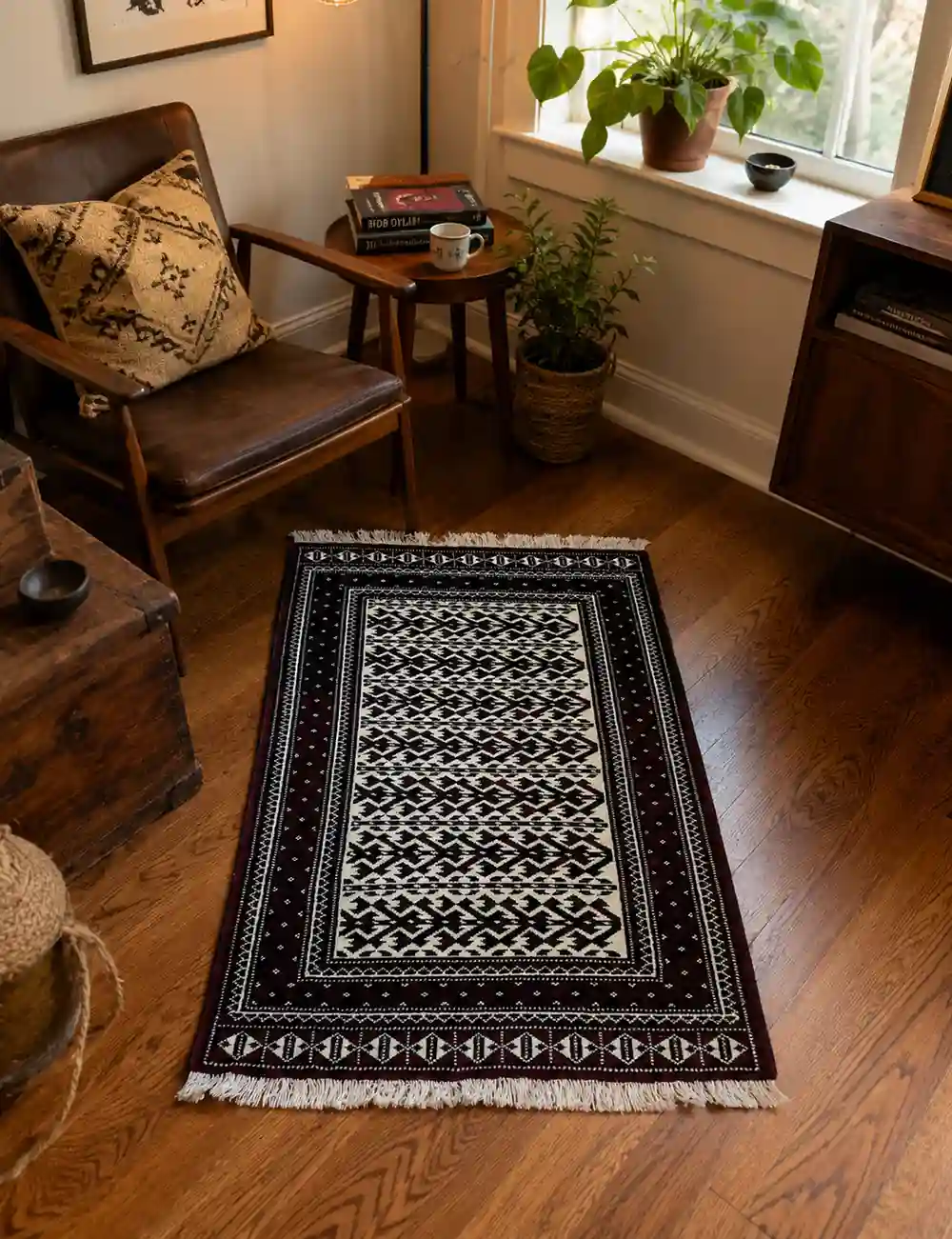 handmad epersian turkmen rug