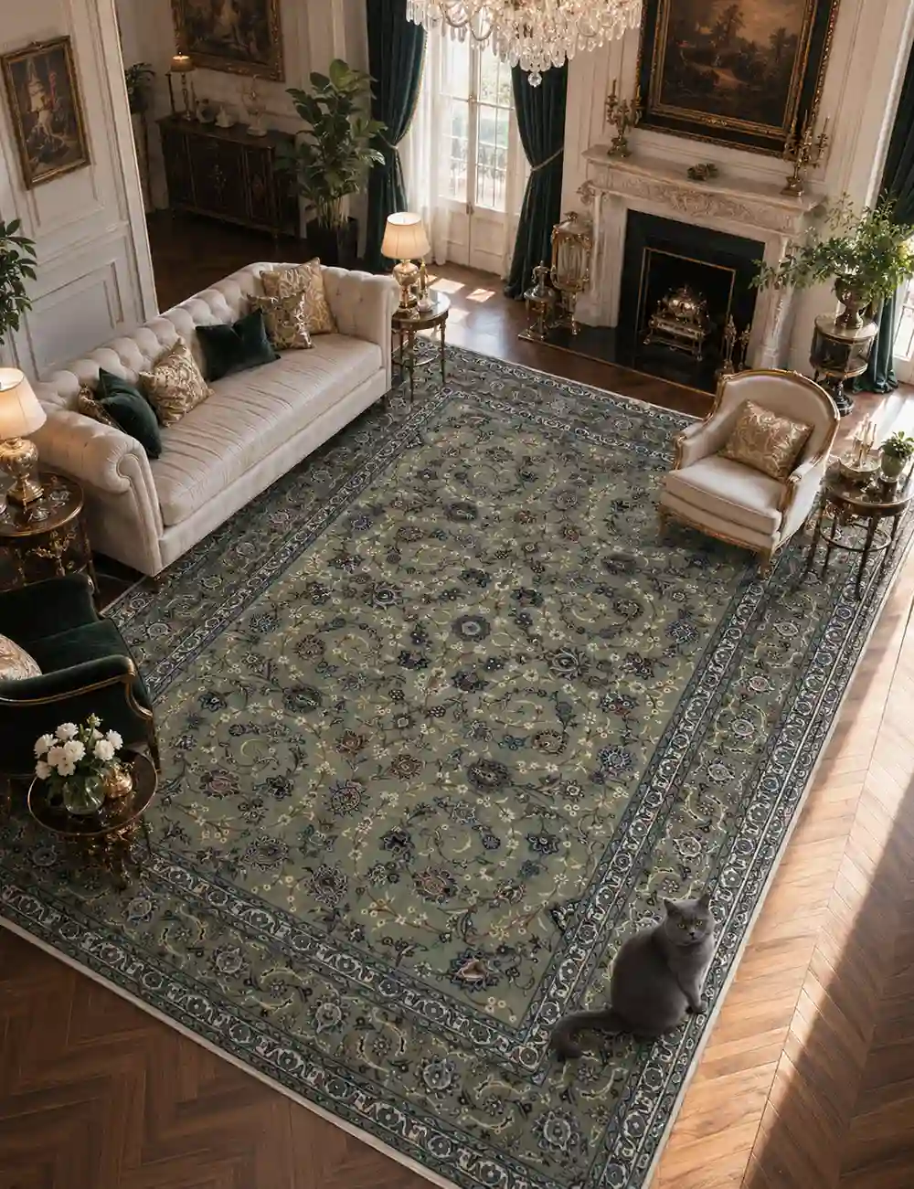 handmade persian kashan rug