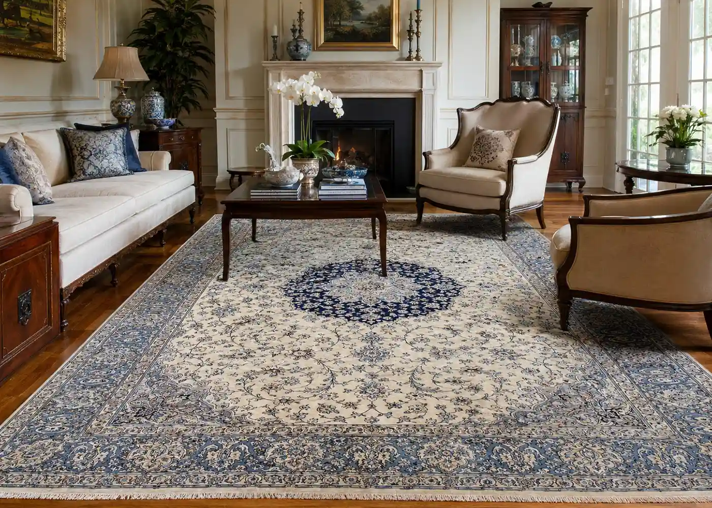 handmade nain rug