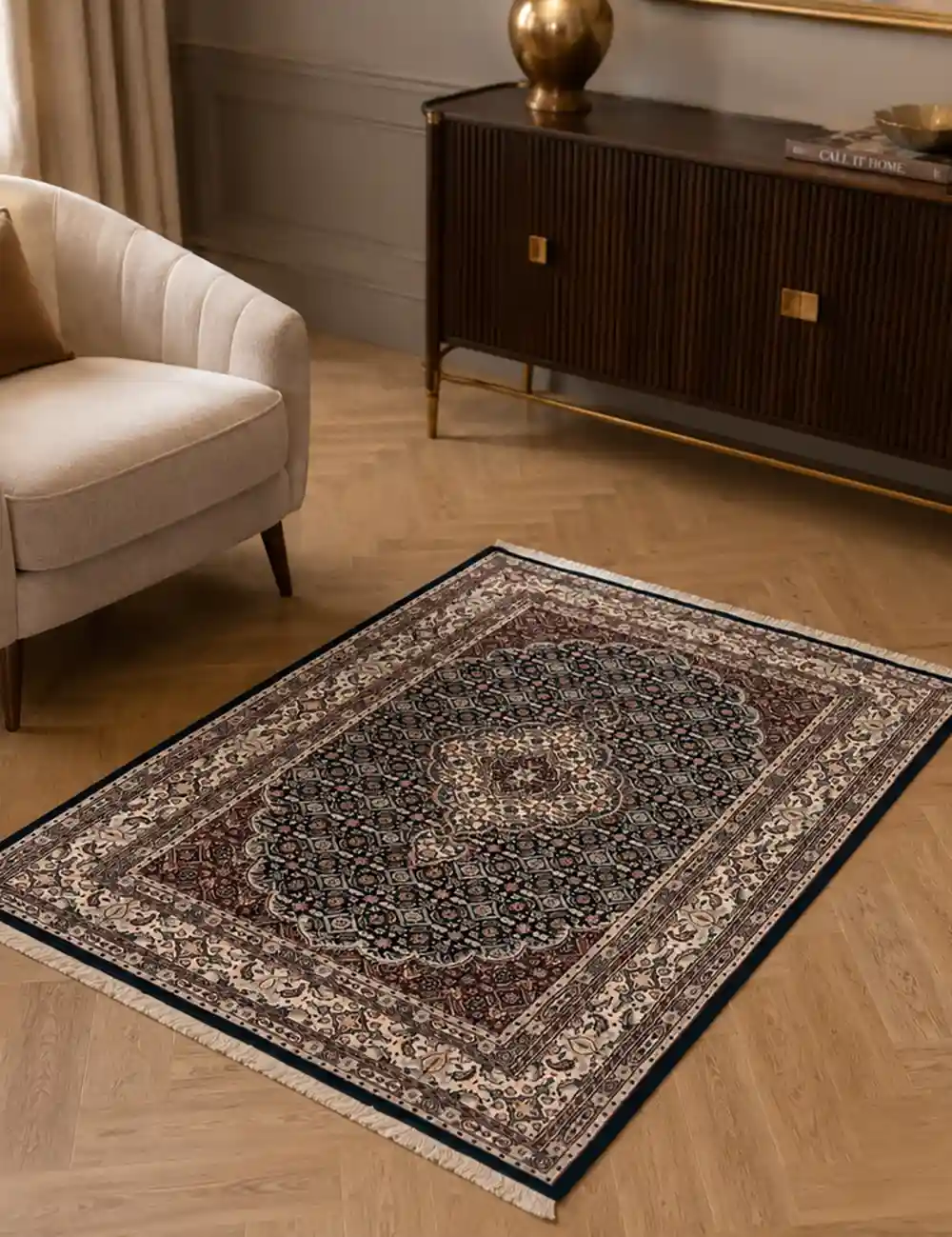 handmade birjand rug decor