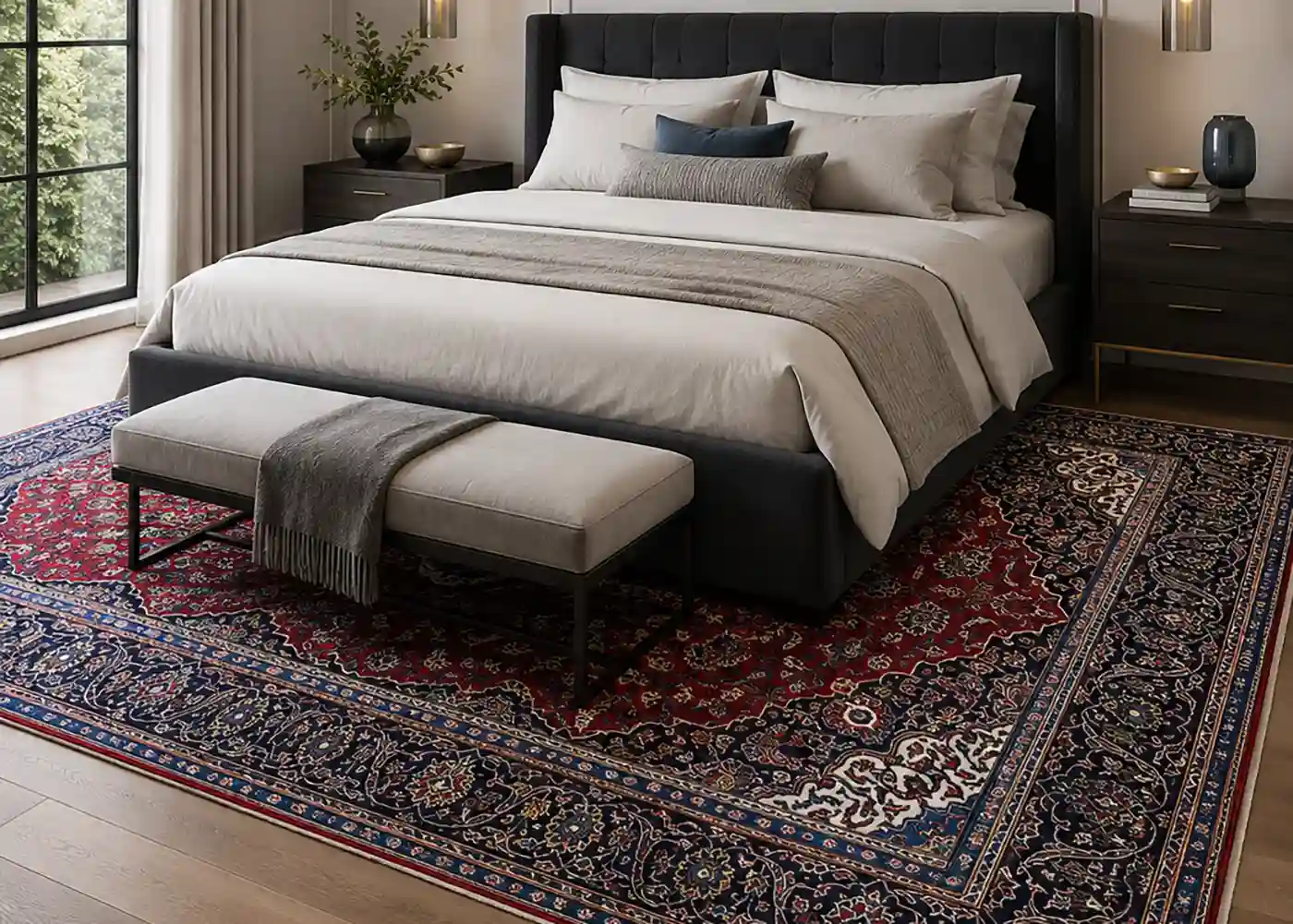 handmade persian rug decor