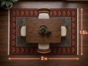 Best Persian Rug Size for Dining Table