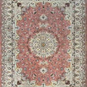 handmade pink tabriz rug