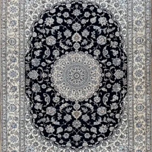 navy nain rug