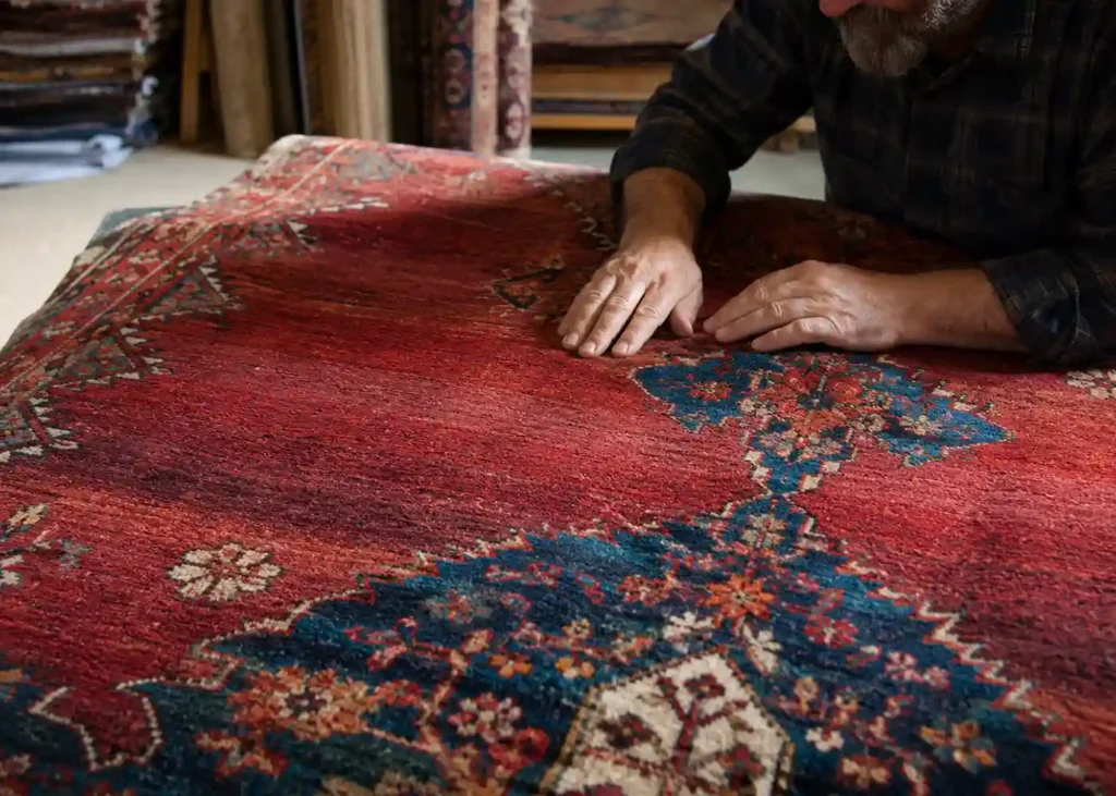 abrash in handwooven rugs