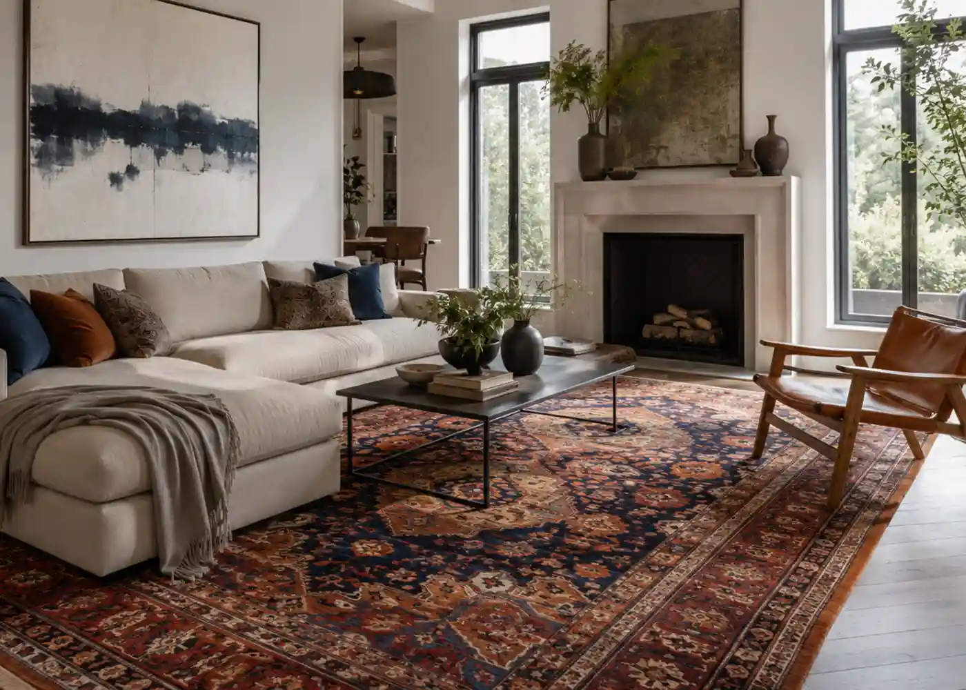 handmade persian rug decor