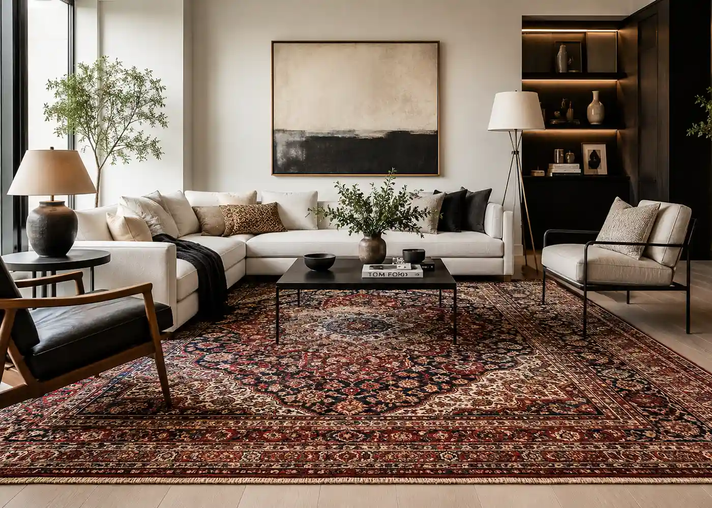 handmade persian rug for living room