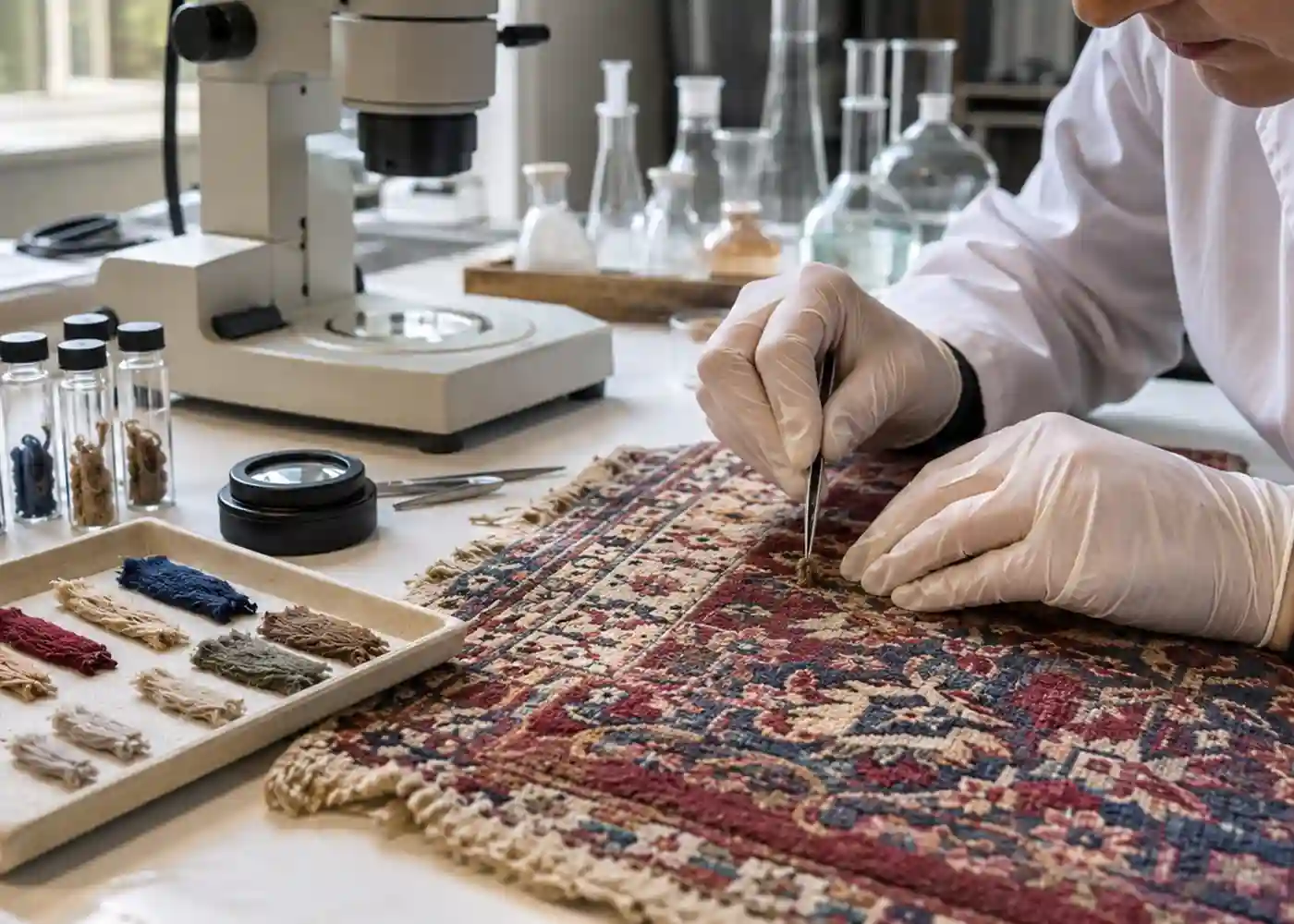 handmade persian rug dyes
