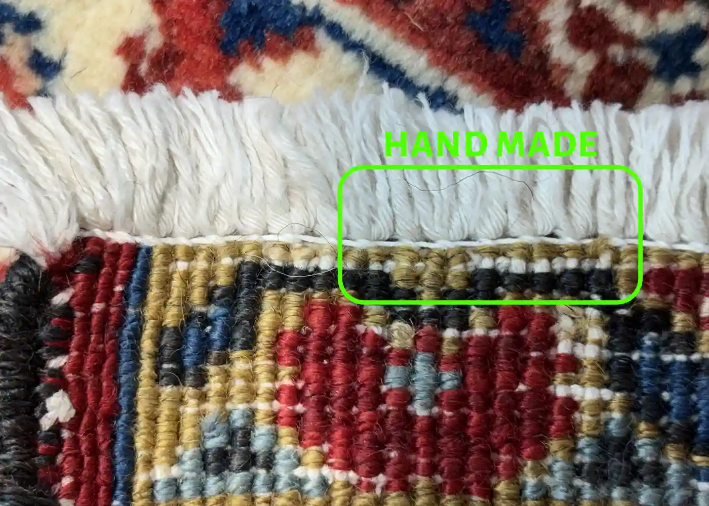 Original vs Added Fringe on Persian Rugs