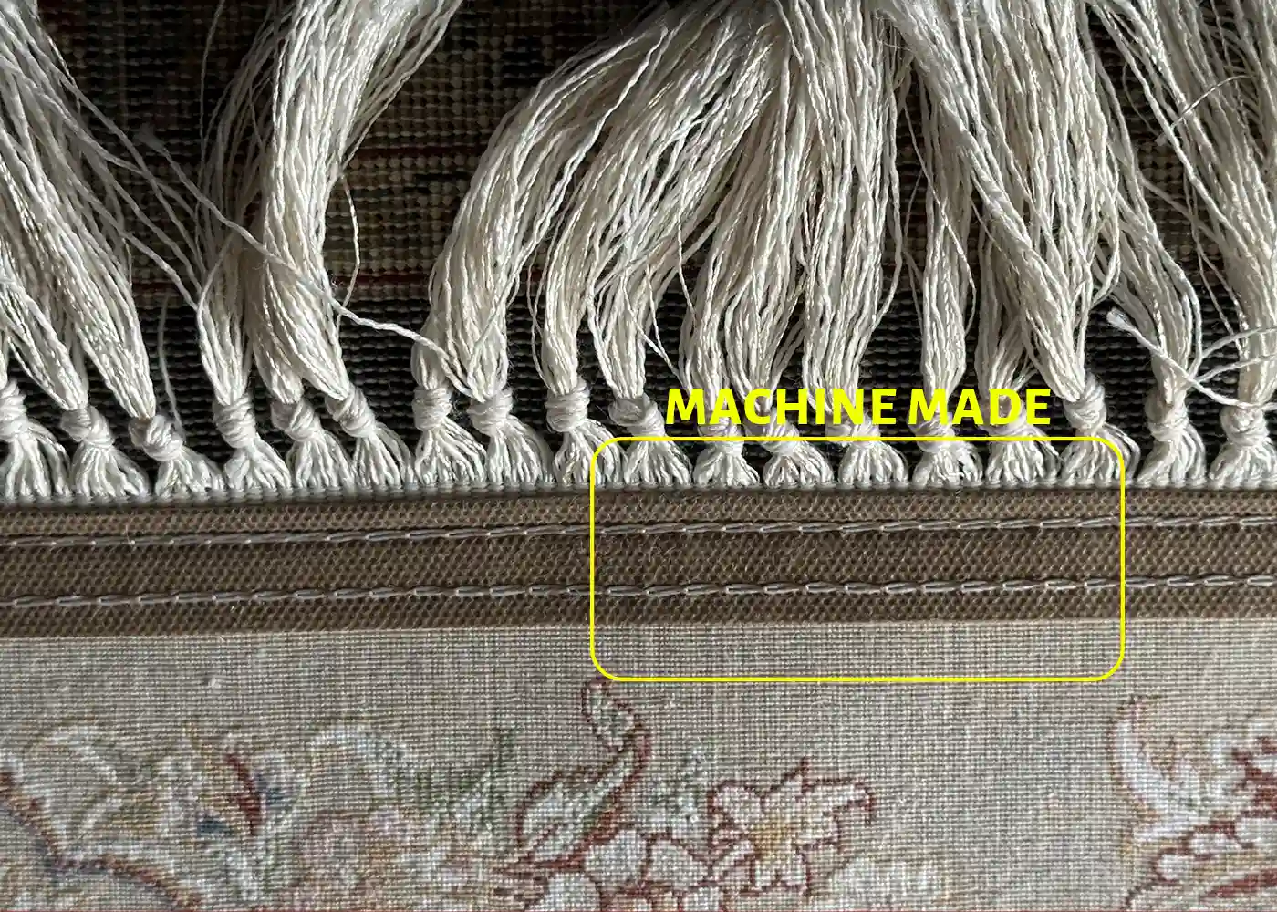 Original vs Added Fringe on Persian Rugs